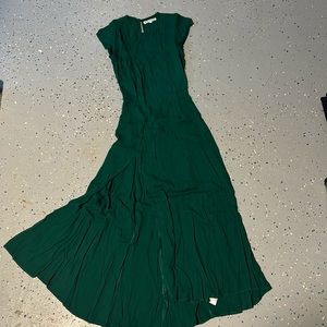 Reformation Green backless dress